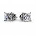 3.00 ct Princess Cut Cubic Zirconia Stud Earrings in Screw Back 3.00 ct Princess Cut Cubic Zirconia Stud Earrings in Screw Back